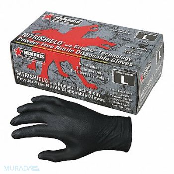MCR SAFETY Disposable Gloves Nitrile XL PK100, 415N03