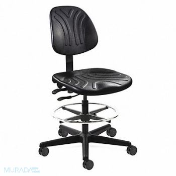 BEVCO Chair 350 lb wt. Cap. Black Seat, 415Y40