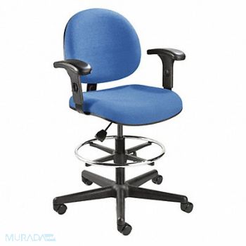 LEXINGTON Chair 300 lb wt. Cap. Blue Seat, 415Y55