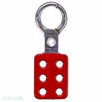 MASTER LOCK Lockout Hasp Snap-On Red 4-3/8in. L, 40CL91