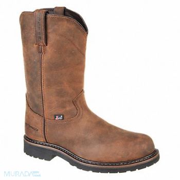 JUSTIN ORIGINAL WORKBOOTS Wellington Boot 10 EE Tan Steel PR, 416G43