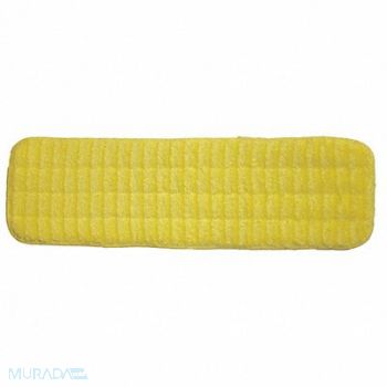 MICROFIBER TECHNOLOGIES Mop Pad Yellow Microfiber PK12, 416J11