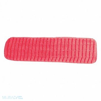 MICROFIBER TECHNOLOGIES Mop Pad Red Microfiber PK12, 416J14