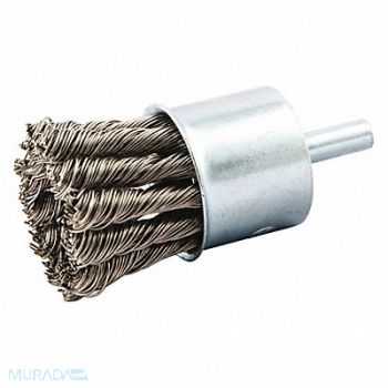 NORTON Knot Wire End Brush Shank Size 1/4, 416L90