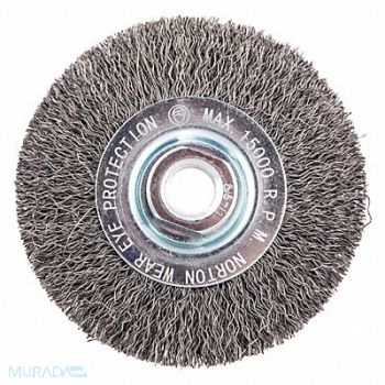 NORTON Wire Wheel Brush Arbor Hole Mount, 416M30