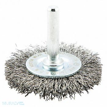 NORTON Wire Wheel Brush Shank Mount 7/16 L Trim, 416M44