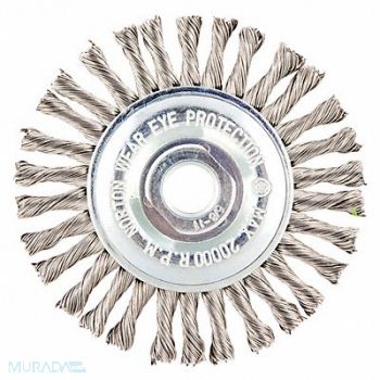 NORTON Wire Wheel Brush Arbor Hole Mount, 416M91