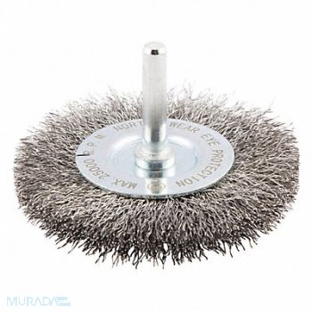 NORTON Wire Wheel Brush Shank Mount 3/4 L Trim, 416N06