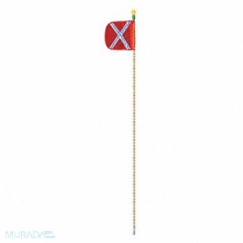 CHECKERS Warning Whip 8 ft H Green Light Bulb, 417U55