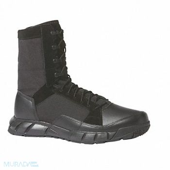 OAKLEY Tactical Boots 12-1/2 R Blk Plain Men PR, 417X26