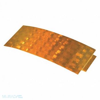 GROTE Reflector Rectangular Yellow 4-1/4 L, 419J25