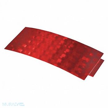 GROTE Reflector Rectangular Red 4-1/4 L, 419J26