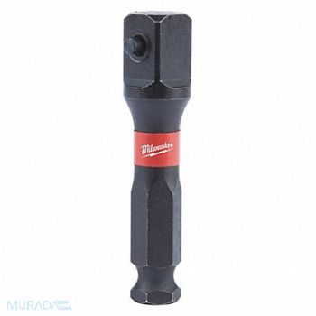 MILWAUKEE Impct Skt Adpt Steel Blk Oxd 7/16 in, 419J55