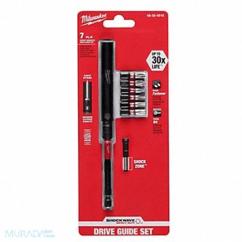 MILWAUKEE Drive Guide 1/4 Hex Shank Sz Magnetic, 419J74