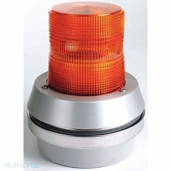 EDWARDS SIGNALING Horn Strobe Amber Cast Aluminum 120VAC, 41A006