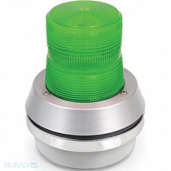 EDWARDS SIGNALING Horn Strobe Green Cast Aluminum 120VAC, 41A008