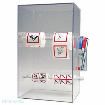 ACCUFORM Tape and Label Dispenser Acrylic Clear, 41CM74