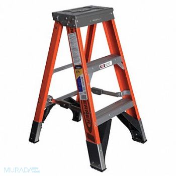 WERNER Stepladder 7400 H 3 ft Spread 24-3/2 In, 41D241