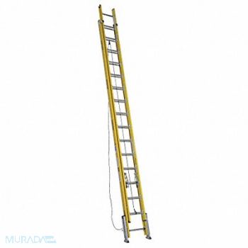 WERNER Extension Ladder Fiberglass 32 ft IAA, 41D254