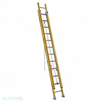 WERNER Extension Ladder Fiberglass 24 ft IAA, 41D260