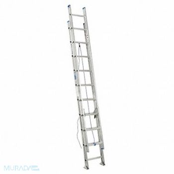 WERNER Extension Ladder Aluminum 20 ft I, 41D323