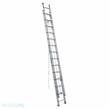 WERNER Extension Ladder Aluminum 28 ft I, 41D325