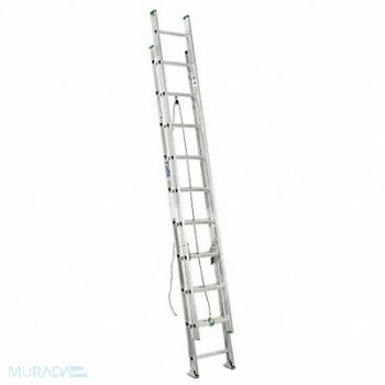 WERNER Extension Ladder Aluminum 17 ft II, 41D329