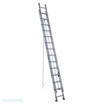 WERNER Extension Ladder Aluminum 28 ft II, 41D330