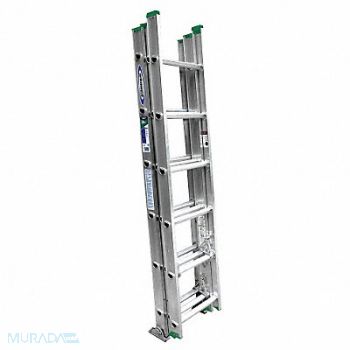 WERNER Extension Ladder Aluminum 16 ft II, 41D331