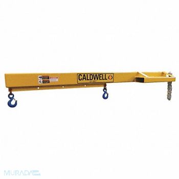CALDWELL Forklift Boom 8 ft 4000 Lb Fixed Hooks, 41D505