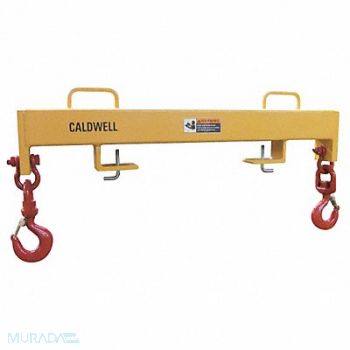 CALDWELL Forklift Beam Dbl Swivel Hook 10000 lb, 41D525