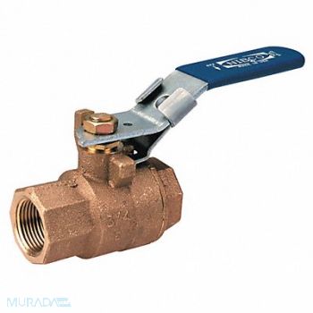 NIBCO Bronze Ball Valve Inline FNPT 1 in, 41E366