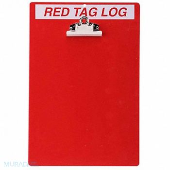BRADY Red Tag Clipboard, 41F342
