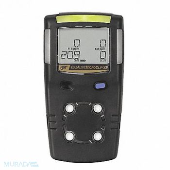 BW TECHNOLOGIES Multi-Gas Detector 2 Gas H2S CO Black, 48PH54