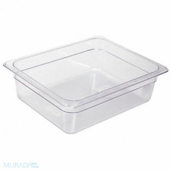 CRESTWARE Food Pan Polycarbonate Half 12-3/4 In, 41G547