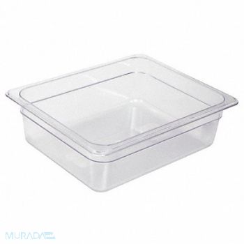 CRESTWARE Food Pan Polycarbonate Half 12-3/4 In, 41G548