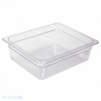 CRESTWARE Food Pan Polycarbonate Half 12-3/4 In, 41G549