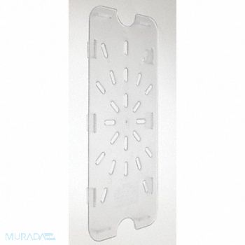 CRESTWARE Drain Tray Polycarbonate Third 10-1/4 In, 41G550