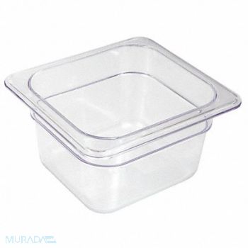 CRESTWARE Food Pan Polycarbonate Sixth 7 In, 41G557