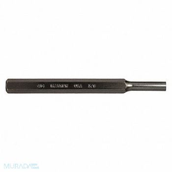 MAYHEW PRO Pin Punch 6in L 3/8in Tip Steel BO, 41GK42