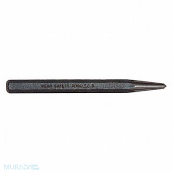 MAYHEW SELECT Prick Punch 5in L 3/8in Tip Steel BO, 41GK55