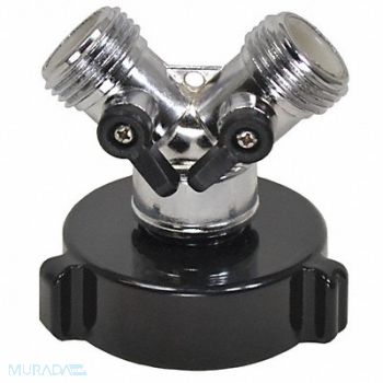 MOON AMERICAN Hazmat Adapter 5 L Alum /Nickel Brass, 41H490