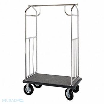 HOSPITALITY 1 SOURCE Bellmans Cart SS 42 x 24 x 71 In, 41H545