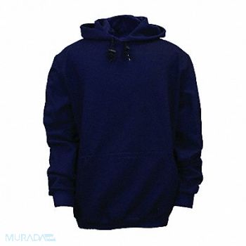 NATIONAL SAFETY APPAREL H3394 FR Hooded Sweatshirt Navy L, 41H948