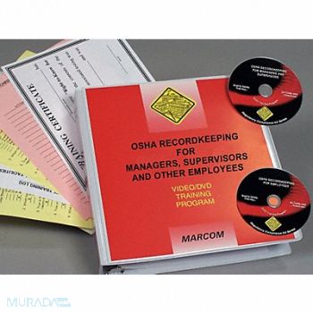 MARCOM DVD Spanish OSHA Recordkeeping, 41J365