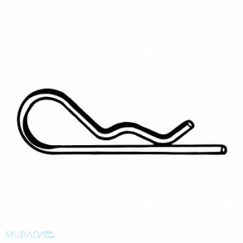 GRAINGER APPROVED Pin Steel 8mm Dia, 41KG90