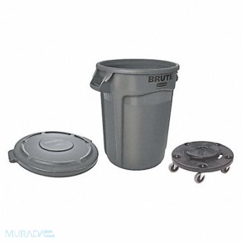 RUBBERMAID COMMERCIAL PRODUCTS Utility Container 32 gal Gray, 41MX84