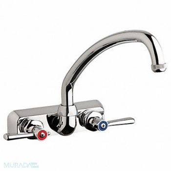 Low Arc Chrome Chicago Faucets W4W Brass, 41N762