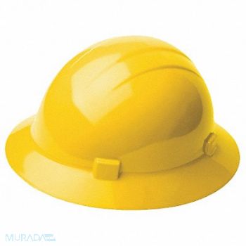 ERB SAFETY Hard Hat Type 1 Class E Ratchet Yellow, 41N896