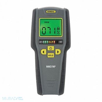 GENERAL Pinless Moisture Meter 0-53Pct Softwood, 41R114